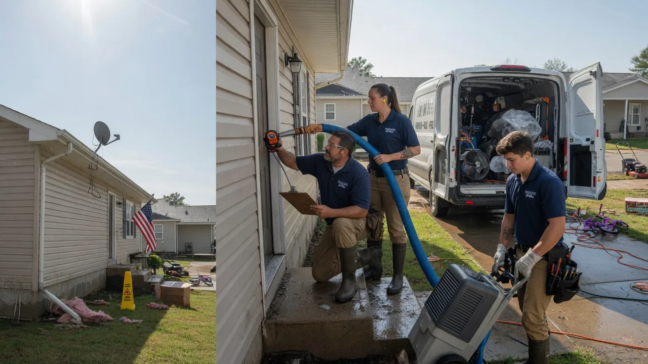 Ceiling Water Damage Restoration in Medora, IL near me